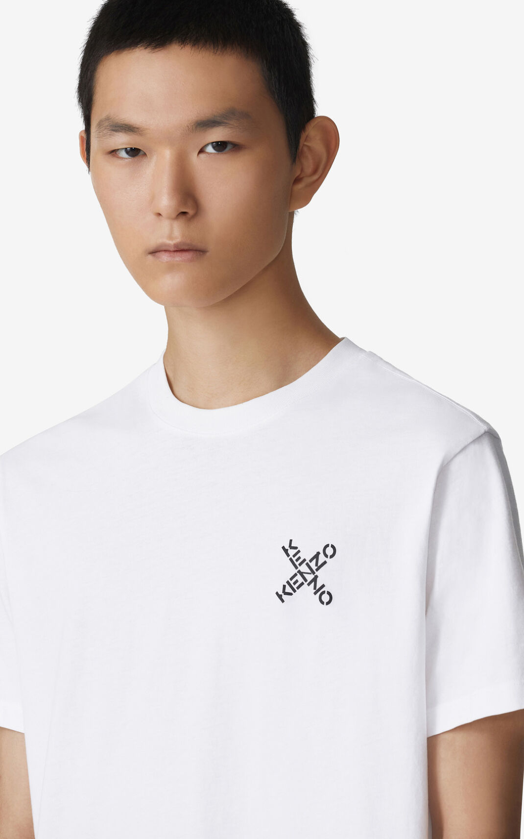 Camiseta Kenzo Sport Little X Masculino - Branco | 764FNKOAH